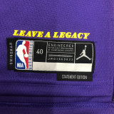 22-23 LAKERS BRYANT #24 Purple Top Quality Hot Pressing NBA Jersey (Trapeze Edition)