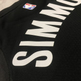 22-23 NETS SIMMONS #10 Black Top Quality Hot Pressing NBA Jersey (Trapeze Edition)