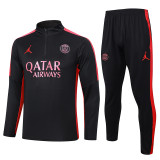 23-24 PSG Jordan Black Half Pull Tracksuit #B787(半拉链)