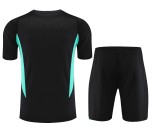 23-24 Man Utd Black Green Training Short Suit
