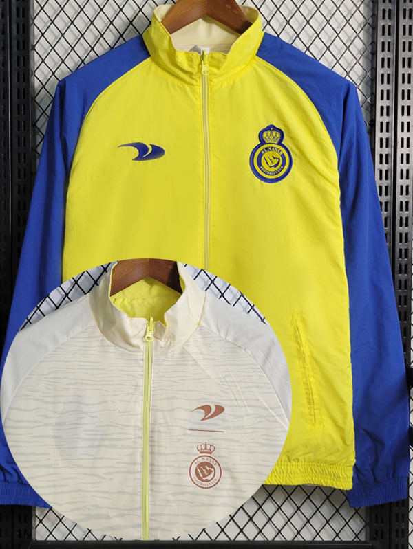 2023 Al-Nassr Yellow & Beige Double Sided Windbreaker (双面风衣)