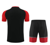 24-25 ACM Black Training Short Suit (100%Cotton)纯棉