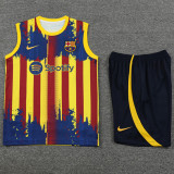 23-24 BAR Yellow Blue Tank top and shorts suit
