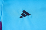 2023 Argentina Sky Blue Kids Half Pull Tracksuit (童装) (半拉链)