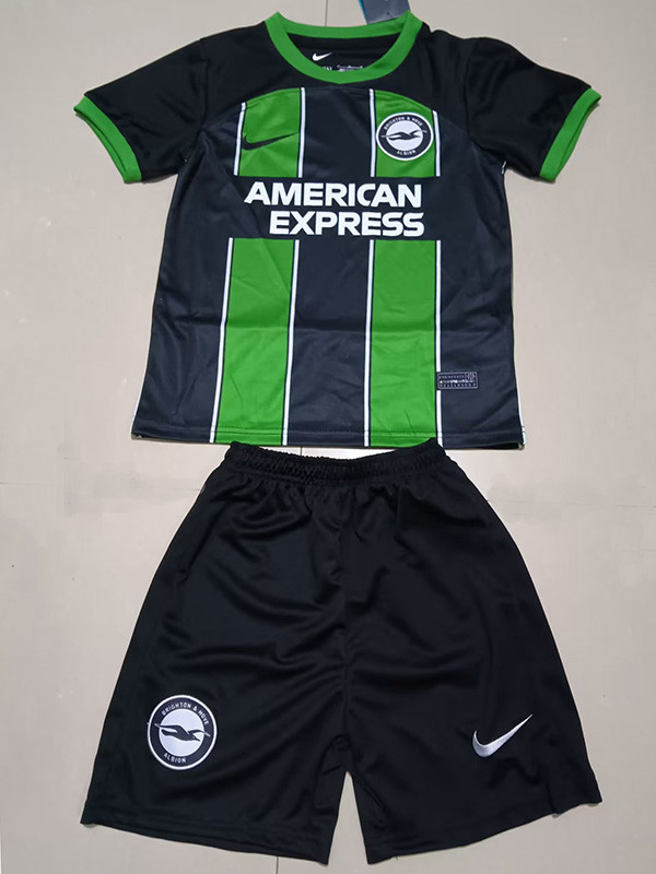 23-24 Brighton Away Kids Soccer Jersey