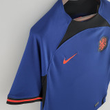 22-23 Netherlands Away 1:1 World Cup Fans Soccer Jersey