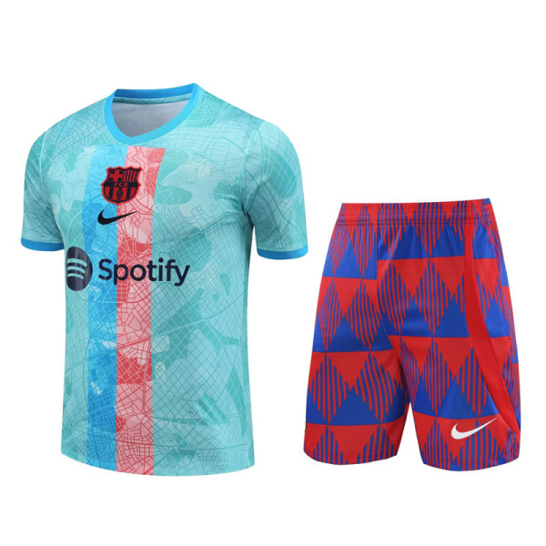 23-24 BAR Light Blue Training Short Suit