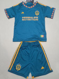 23-24 LA Galaxy Away Kids Soccer Jersey
