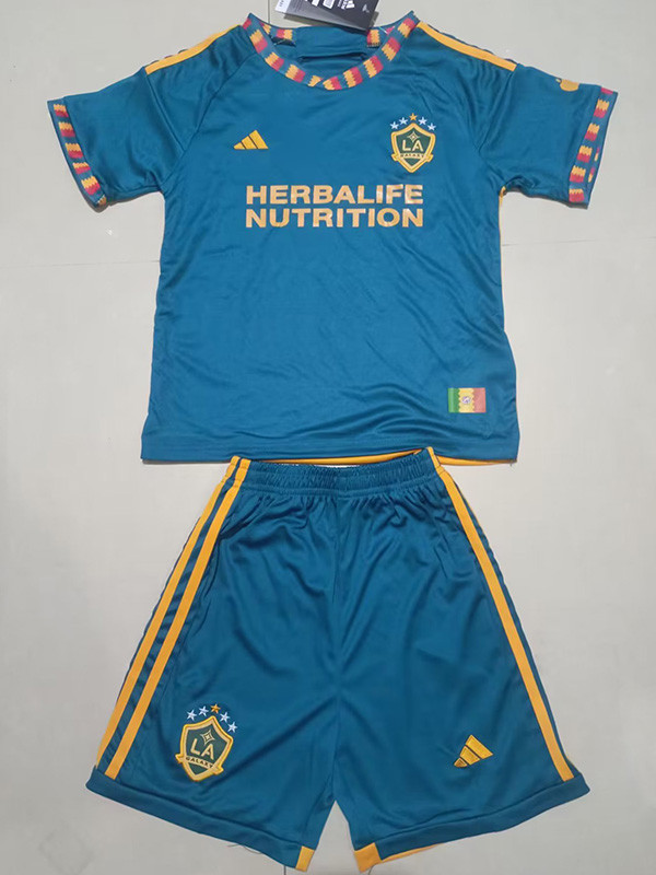 23-24 LA Galaxy Away Kids Soccer Jersey