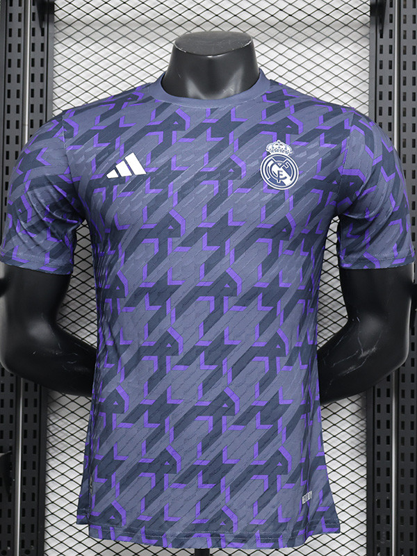 23-24 RMA Grey Blue Player Version Training shirts