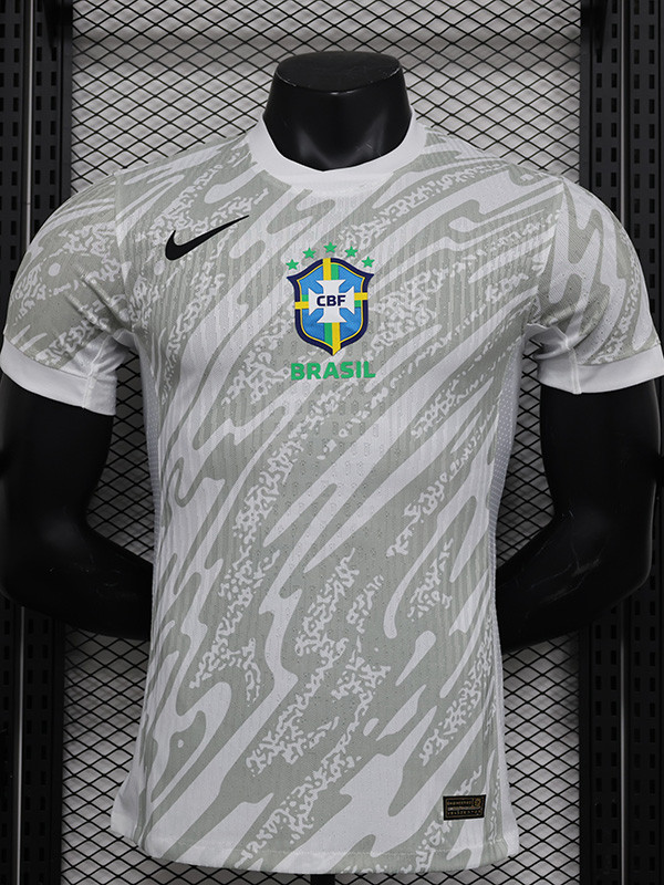 24-25 Brazil GoalKeeper Player Version Soccer Jersey