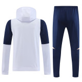 23-24 Ajax White Hoodie Jacket Tracksuit