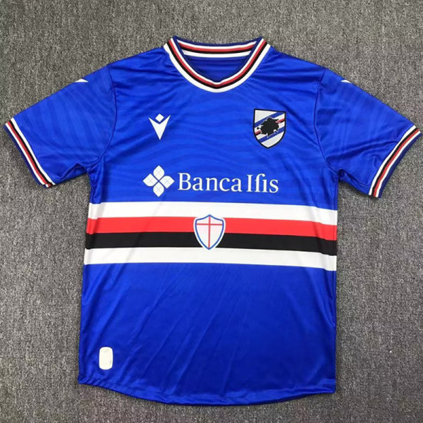 23-24 Sampdoria Home Fans Soccer Jersey