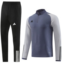 2023 AD Grey Half Pull Tracksuit #AB05 (半拉链)