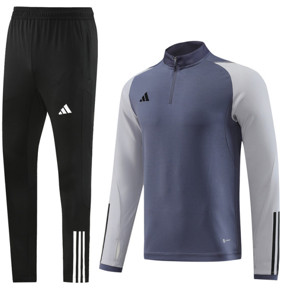 2023 AD Grey Half Pull Tracksuit #AB05 (半拉链)