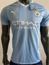 23-24 Man City Home Player Version Soccer Jersey