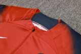 23-24 PSG Red Half Pull Tracksuit #B732 (半拉链)(喷墨)