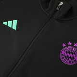 23-24 Bayern Black Jacket Tracksuit