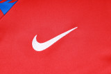 23-24 BAR Red Kids Half Pull Tracksuit #E723(童装) (半拉链)