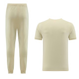 2023 PM Beige Short-sleeved Trouser Suit #PD01