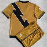 23-24 Rayo Vallecano Third Kids Fans Soccer Jersey