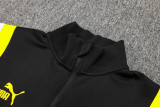 23-24 Dortmund Black Jacket Tracksuit #A698
