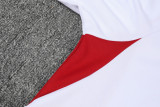 23-24 Flamengo White Half Pull Tracksuit (半拉链)