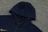 23-24 PSG Royal Blue Hoodie Jacket Tracksuit