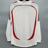 2006-2007 ACM Away White Long Sleeve Retro Soccer Jersey (长袖)(带决赛小字)