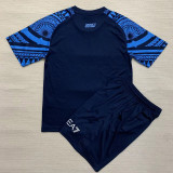 23-24 Napoli Royal blue Kids Training Soccer Jersey