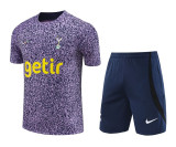 23-24 TOT Purple Training Short Suit (黑花点)