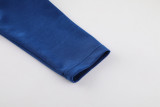 23-24 Marseille Fancy Blue Hoodie Jacket Tracksuit #02