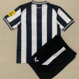 23-24 Newcastle Home Kids Soccer Jersey 带袖广告