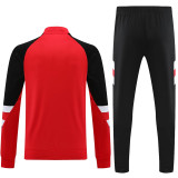 23-24 Man Utd Red Half Pull Tracksuit (半拉链)