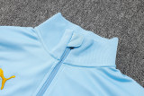 23-24 Man City Light Blue Jacket Tracksuit #A701(金色标)