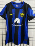 23-24 INT Home Women Soccer Jersey (女) 左袖带广告
