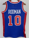 1988-89 OKC ROOMAN #10 Blue Retro Top Quality Hot Pressing NBA Jersey