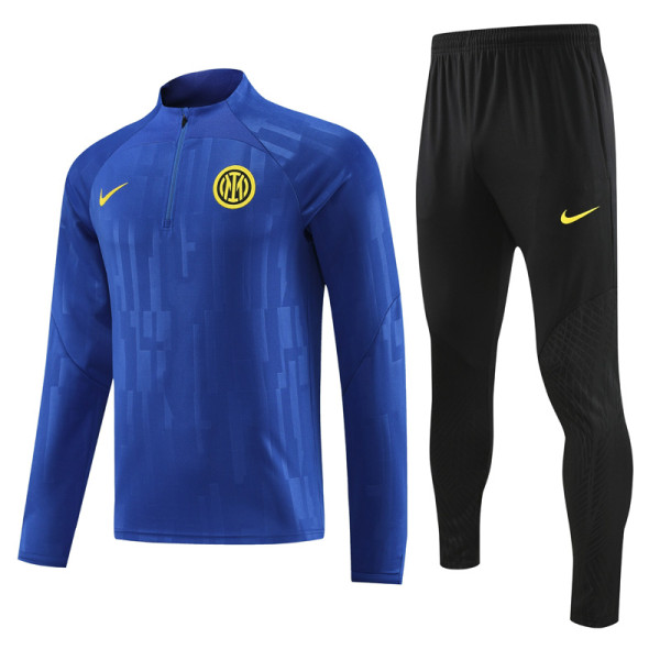 23-24 INT Blue Half Pull Tracksuit (半拉链)