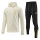 23-24 Germany Beige Hoodie Jacket Tracksuit