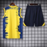23-24 BAR Yellow Blue Tank top and shorts suit