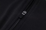 23-24 LIV Black Half Pull Tracksuit (绿领半拉链)
