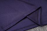 23-24 PSG Dark Purple Kids Half Pull Tracksuit #E694 (童装) (半拉链)