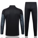 23-24 Dortmund Black Jacket Tracksuit #A695
