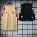 23-24 Sao Paulo Beige Tank top and shorts suit