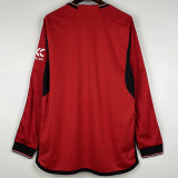 23-24 Man Utd Home Long Sleeve Soccer Jersey (长袖)
