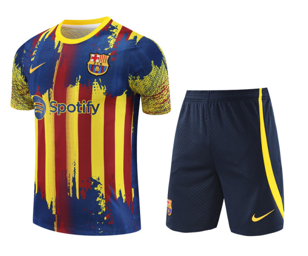 23-24 BAR Yellow Blue Training Short Suit