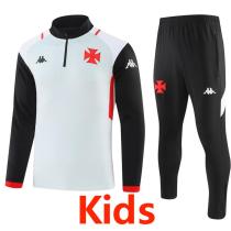 23-24 Vasco da Gama Grey Kids Half Pull Tracksuit (童装) (半拉链)
