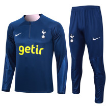 23-24 TOT Royal Blue Half Pull Tracksuit #B733(半拉链)