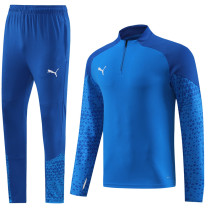 2023 PM Blue Half Pull Tracksuit #PB01(半拉链)