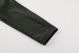 23-24 BAR Dark green Half Pull Tracksuit (半拉链)